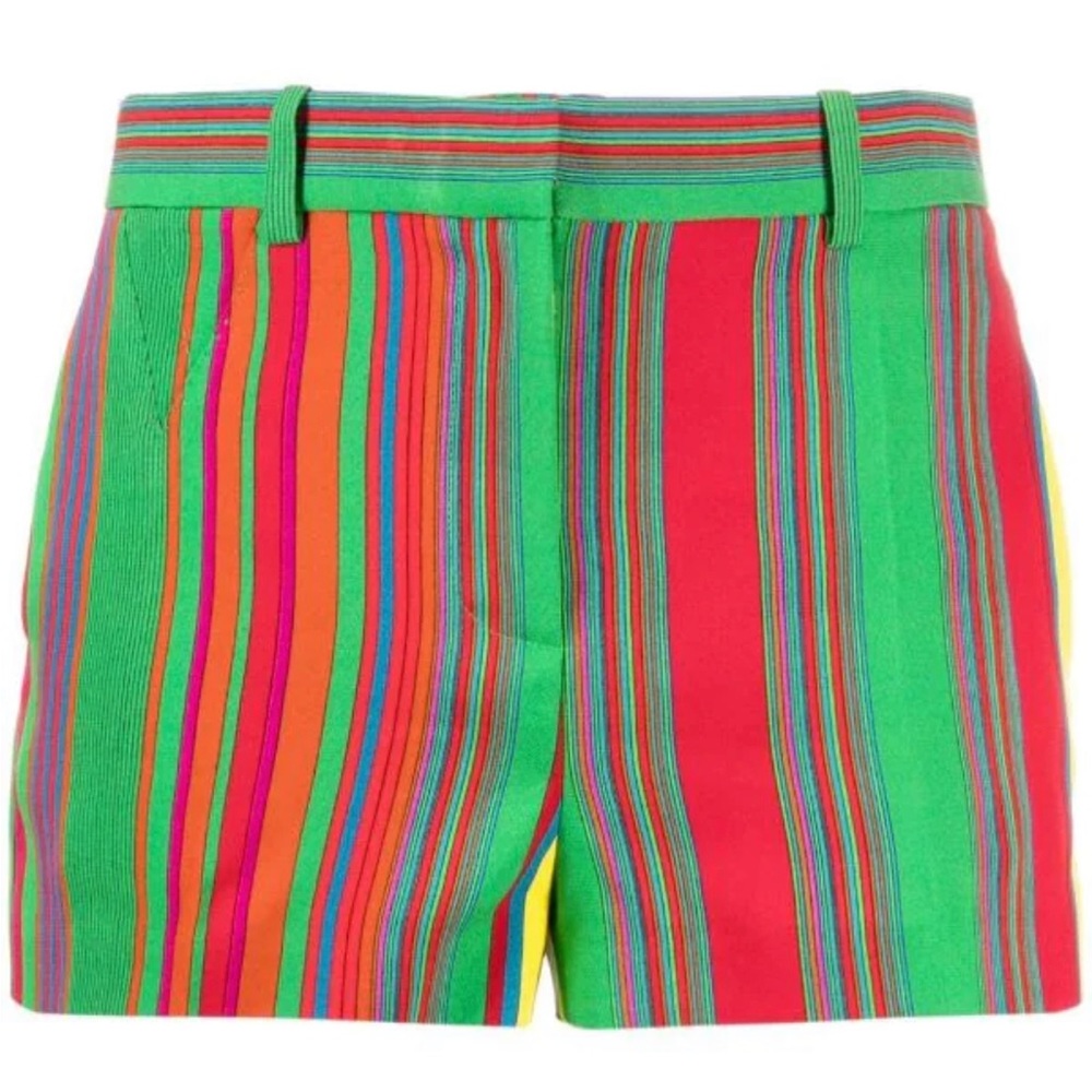 VERSACE Pinstripe Print Shorts